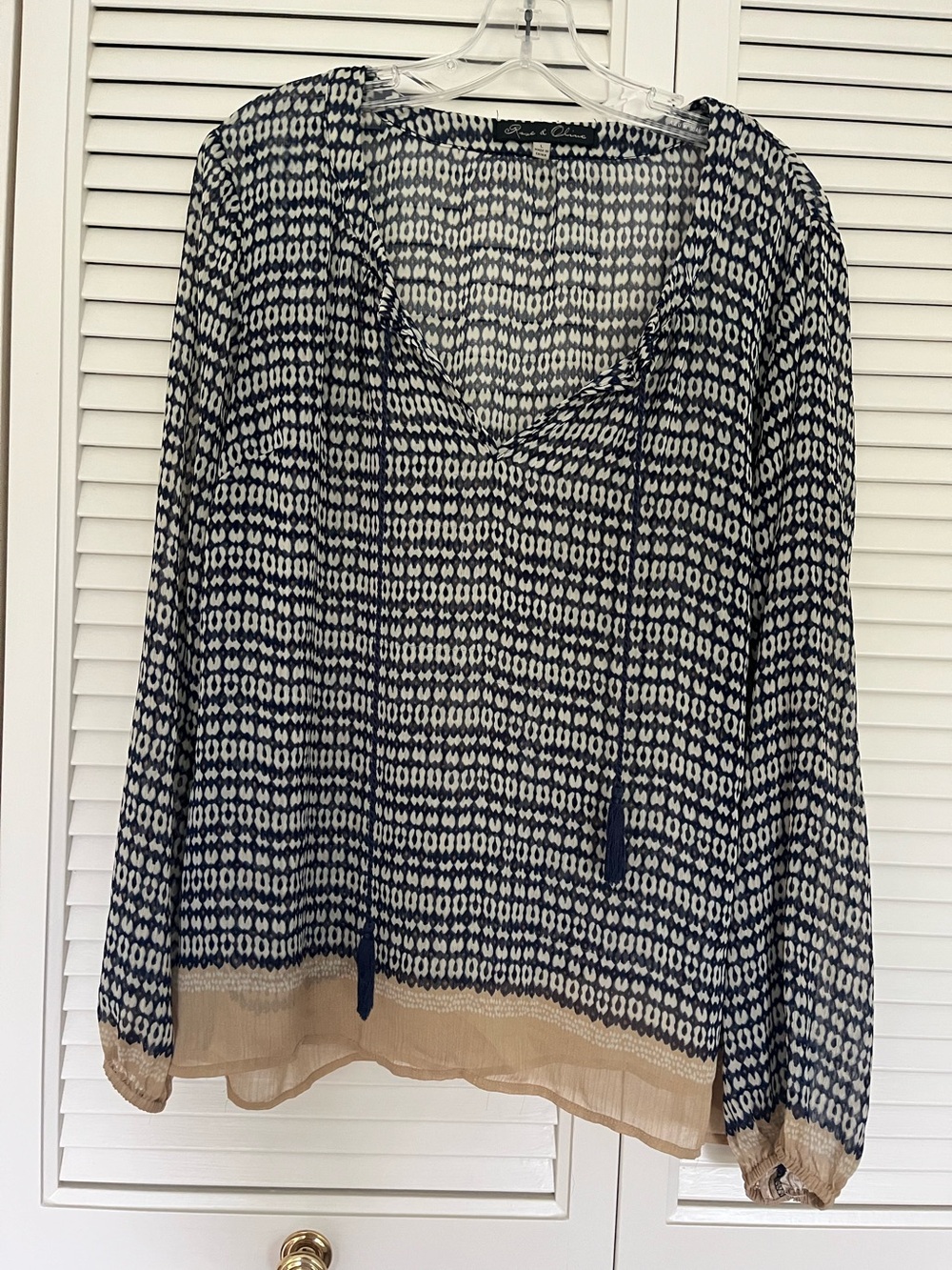 Rose & Olive chiffon blouse